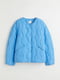 Блакитна стьобана куртка | 6705230 | фото 5