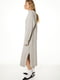 Трикотажна сіра сукня в рубчик | 6705352 | фото 3