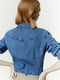 Джинсова синя сорочка приталеного крою | 6705360 | фото 4