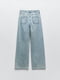 Широкі джинси блакитні з потертостями | 6705446 | фото 3