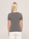 Базова футболка кольору антрацит преміальної якості V-neck EL | 6704261 | фото 4