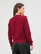 Світшот бордовий Relaxed sweatshirt | 6704295 | фото 3