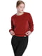 Світшот бордовий Relaxed sweatshirt | 6704295 | фото 4
