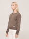 Світшот коричневий Relaxed sweatshirt | 6704298 | фото 3