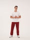 Класичні бордові трикотажні штани | 6704337 | фото 3