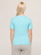 Базова блакитна футболка преміальної якості Pima Raglan Tee | 6704350 | фото 4