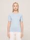 Базова блакитна футболка преміальної якості Pima Raglan Tee | 6704352