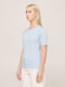 Базова блакитна футболка преміальної якості Pima Raglan Tee | 6704352 | фото 3