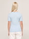Базова блакитна футболка преміальної якості Pima Raglan Tee | 6704352 | фото 4