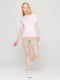 Базова рожева футболка преміальної якості Pima Raglan Tee | 6704354 | фото 3