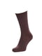 Шкарпетки в рубчик коричневі | 6704368 | фото 2