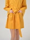 Домашній халат гірчичного кольору Cotton Kimono | 6704474 | фото 5