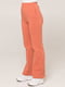 Штани персикового кольору Straight leg sweatpants | 6704516 | фото 3