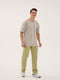 Класичні трикотажні штани оливкового кольору | 6704745 | фото 4