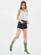 Базові зелені шкарпетки Woman Classic socks | 6704778 | фото 4