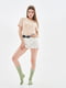 Базові шкарпетки оливкового кольору Woman Classic socks | 6704779 | фото 4