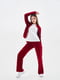Спортивний бордовий костюм Olimpic Tracksuit: олимпийка та штани | 6704812 | фото 4
