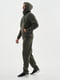 Сортивний костюм кольору хакі утеплений Zip HoodieTracksuit Fleece | 6704838 | фото 2