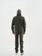 Сортивний костюм кольору хакі утеплений Zip HoodieTracksuit Fleece | 6704838 | фото 3