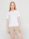 Базова біла футболка преміальної якості Pima Raglan Tee | 6704930