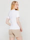 Базова біла футболка преміальної якості Pima Raglan Tee | 6704930 | фото 4