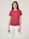 Базова бордова футболка Basic Cotton | 6704941