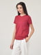 Базова бордова футболка Basic Cotton | 6704941 | фото 3