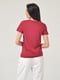 Базова бордова футболка Basic Cotton | 6704941 | фото 5