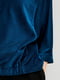 Комплект: велюровий синій джемпер і широкі чорні штани | 6705498 | фото 5