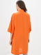 Помаранчева сукня-сорочка з коміром-стійкою | 6705536 | фото 3