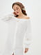 Легка біла сукня А-силуету з вирізом | 6705587 | фото 2