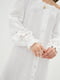 Легка біла сукня А-силуету з вирізом | 6705587 | фото 4