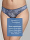 Блакитні труси-стрінги з імітацією джинсової тканини | 6705683 | фото 3