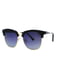 Солнцезащитные очки с комбинированными дужками и логотипом бренда на них | 6706298 | фото 3