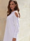 Молочна сукня міді з вирізом | 6706446 | фото 2