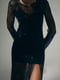 Чорна вечірня сукня максі з лелітками | 6706494 | фото 5