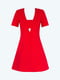 Расклешенное красное платье | 6706555 | фото 6