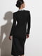 Платье черное с кружевными вставками | 6706633 | фото 9