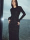 Чорна сукня бодікон у довжині міді з люрексовою ниткою | 6706679 | фото 2