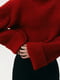 Червоний кроп-светр із високою горловиною | 6706682 | фото 4
