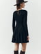 Чорна сукня міні з еко замші | 6706686 | фото 4
