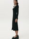 Чорна трикотажна сукня-футляр з розрізами | 6706687 | фото 4