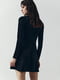Чорна замшева сукня міні з акцентними кнопками | 6706698 | фото 4