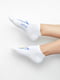 Белые короткие носки с принтом | 6706384 | фото 2