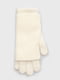 Вовняні молочні рукавички з мітенками | 6706392 | фото 3