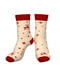 Молочні шкарпетки із принтом «олені» | 6706406 | фото 2