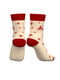 Молочні шкарпетки із принтом «олені» | 6706406 | фото 3