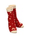 Червоні шкарпетки із принтом «олені» | 6706407 | фото 2