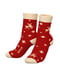 Червоні шкарпетки із принтом «олені» | 6706407 | фото 4