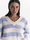 Пуловер у блакитну смужку | 6706428 | фото 3